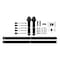 National Hardware National Hardware Classic 96 in. L Matte Black Steel Barn Door Hanger Kit 1 pc N700-004 - alternate 6